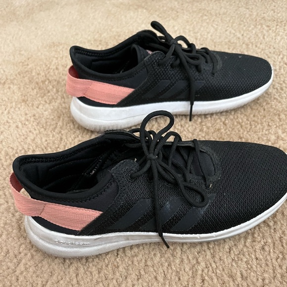 adidas Shoes - ADIDAS | Cloudfoam running sneaker women’s HWA 1Y3001 black pink size 7